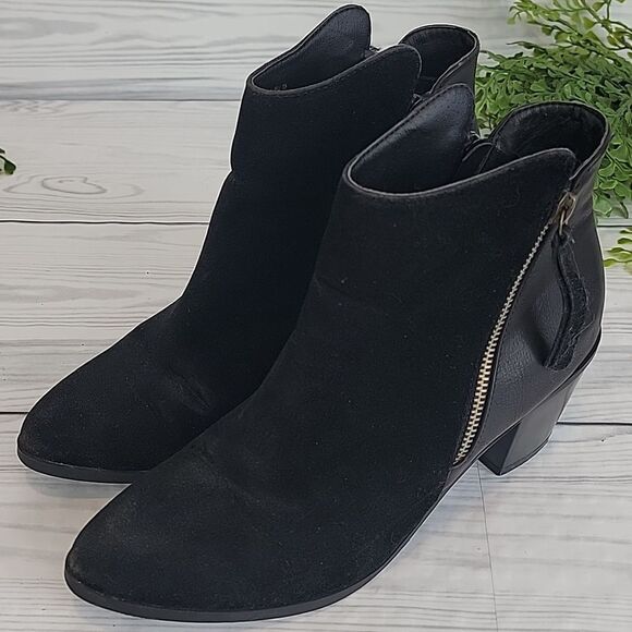 Shoe Dazzle Keke double side zip bootie in black Women's Size 8.5 - Picture 10 of 10